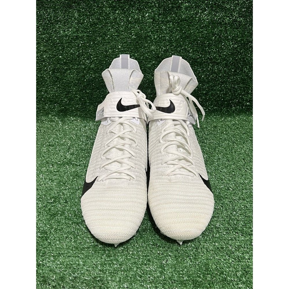 Nike Alpha Menace Elite 2 Football Cleats White Grey AO3374-101 Men’s Size 14.5 - Picture 3 of 9